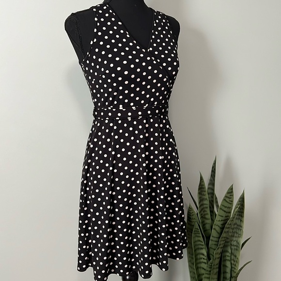 Ann Taylor Dresses & Skirts - ⭐️ Ann Taylor Sleeveless Polka Dot Dress ⭐️